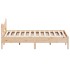 Estructura de cama con cabecero madera maciza pino 160x200