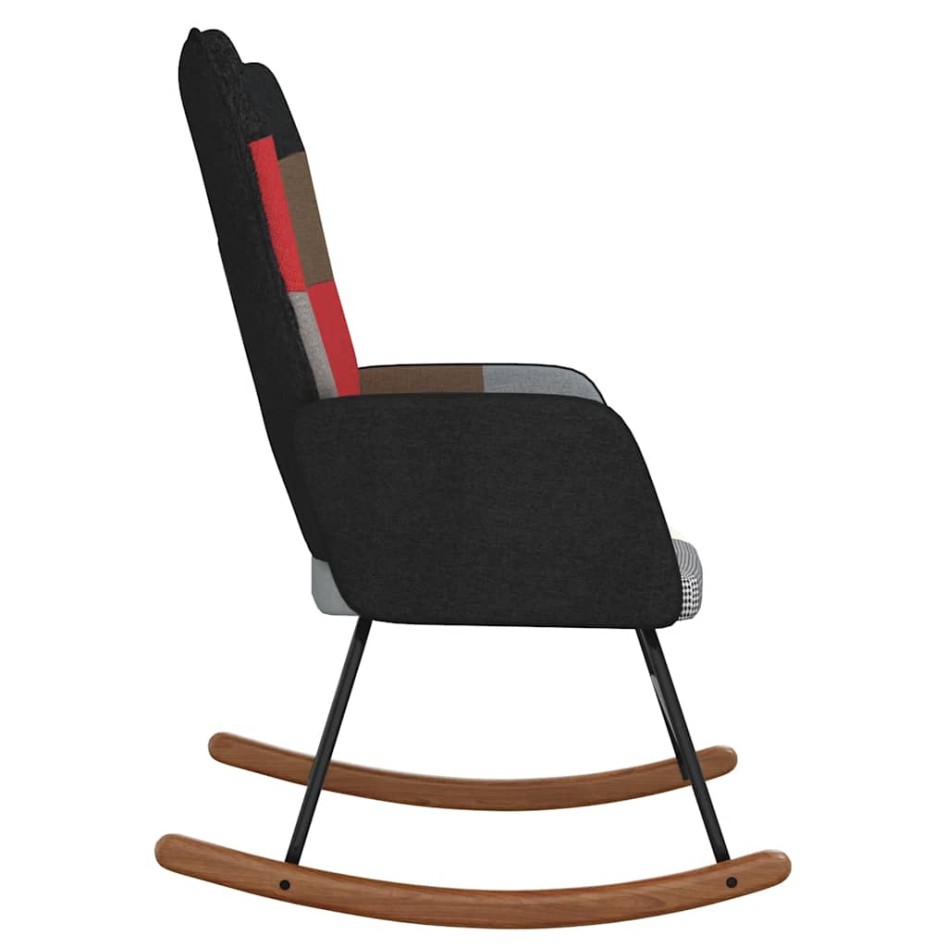 Silla mecedora de tela