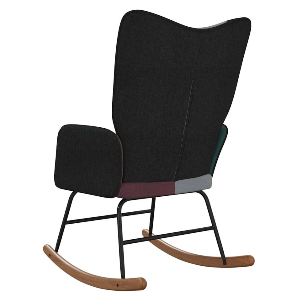 Silla mecedora de tela