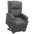 Sillón elevable tela gris