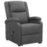 Sillón elevable tela gris
