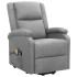 Sillón de masaje elevable tela gris