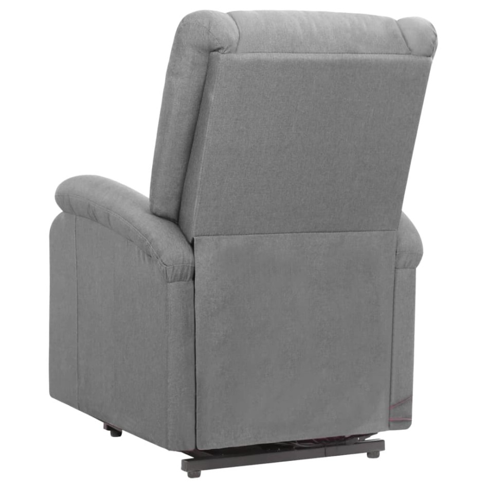 Sillón de masaje elevable tela gris