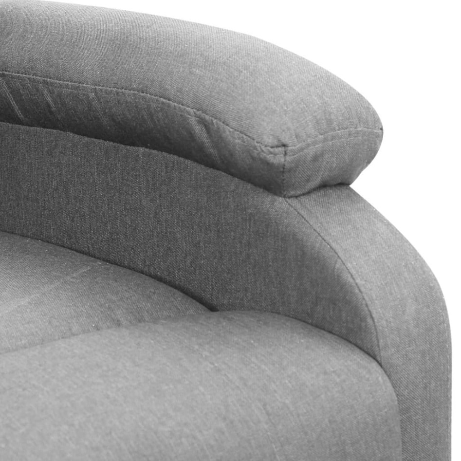 Sillón de masaje elevable tela gris