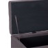 Banco con espacio de almacenaje 116 cm poliéster gris