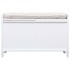 Banco de recibidor de madera de Paulownia blanco 70x33,5x45