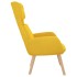Sillón de relax de terciopelo amarillo