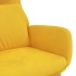 Sillón de relax de terciopelo amarillo