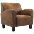 Sillón de cuero de ante artificial