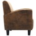 Sillón de cuero de ante artificial
