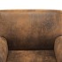 Sillón de cuero de ante artificial