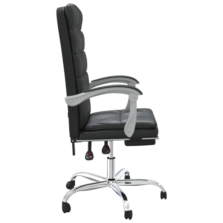 Silla de oficina reclinable cuero sintético