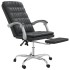 Silla de oficina reclinable cuero sintético