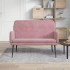Banco de terciopelo rosa 108x79x79