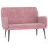 Banco de terciopelo rosa 108x79x79