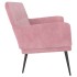 Banco de terciopelo rosa 108x79x79