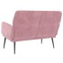 Banco de terciopelo rosa 108x79x79