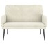 Banco de terciopelo crema 108x79x79