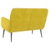 Banco de terciopelo amarillo 108x79x79
