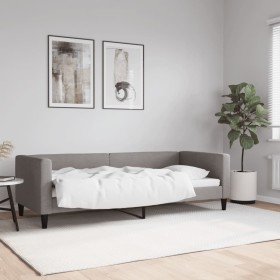 Sofá cama sin colchón tela gris taupe 80x200