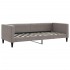 Sofá cama sin colchón tela gris taupe 80x200