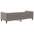Sofá cama sin colchón tela gris taupe 80x200