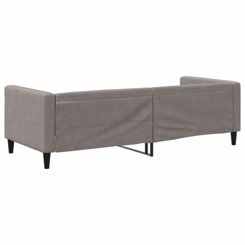 Sofá cama sin colchón tela gris taupe 80x200