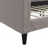 Sofá cama sin colchón tela gris taupe 80x200
