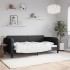 Sofá cama sin colchón tela negro 100x200