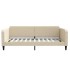 Sofá cama sin colchón tela crema 100x200