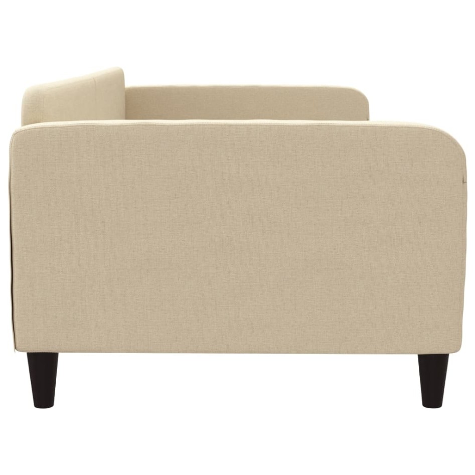 Sofá cama sin colchón tela crema 100x200