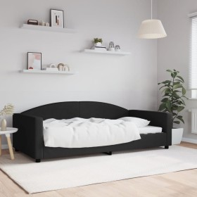 Sofá cama sin colchón tela negro 100x200