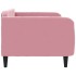 Sofá cama terciopelo rosa 100x200
