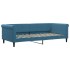 Sofá cama sin colchón terciopelo azul 90x200