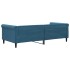 Sofá cama sin colchón terciopelo azul 90x200