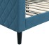 Sofá cama sin colchón terciopelo azul 90x200