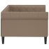 Sofá cama cuero sintético color capuchino 90x200