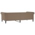 Sofá cama cuero sintético color capuchino 90x200