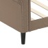 Sofá cama cuero sintético color capuchino 90x200