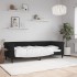 Sofá cama sin colchón terciopelo negro 80x200