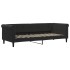 Sofá cama sin colchón terciopelo negro 80x200