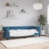 Sofá cama sin colchón terciopelo azul 80x200