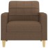Sillón de tela marrón 60