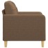 Sillón de tela marrón 60