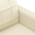 Sillón cuero sintético crema 60