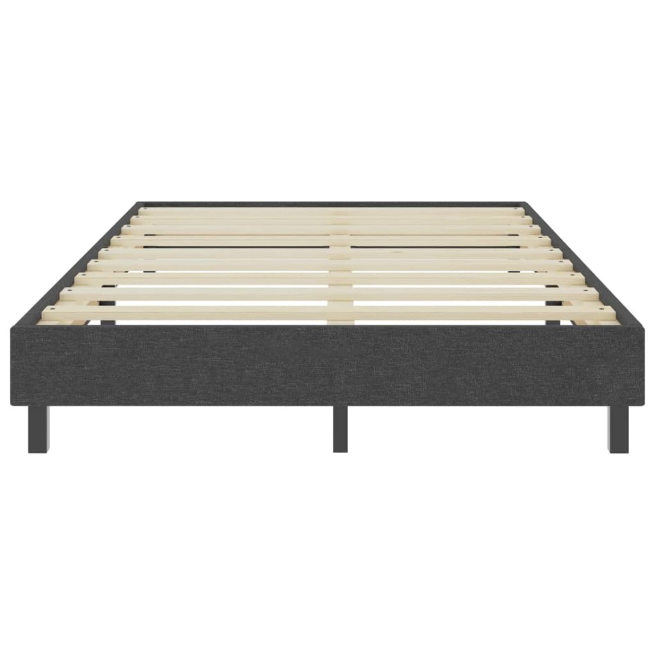 Estructura de cama box spring tela gris 120x200