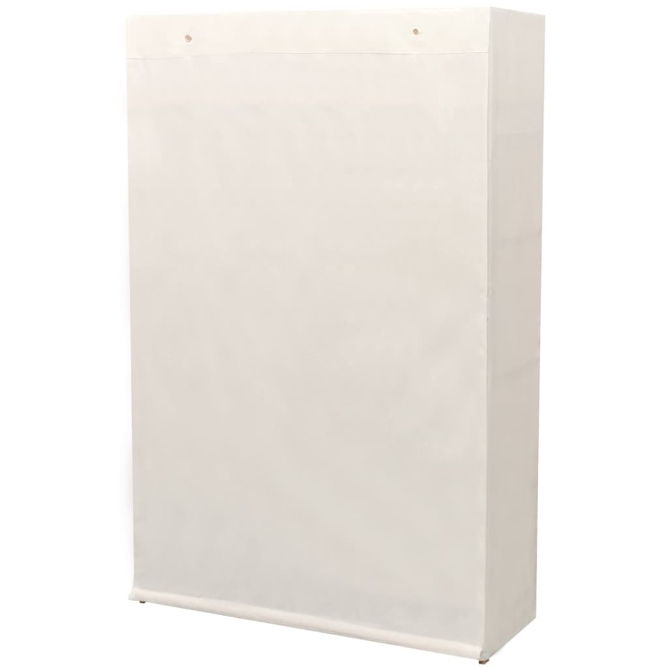 Armario de tela y madera de pino 110x40x170