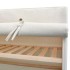 Armario de tela y madera de pino 110x40x170