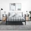 Mesita noche 2 uds madera ingeniería roble Sonoma 34x35,5x70 cm