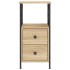 Mesita noche 2 uds madera ingeniería roble Sonoma 34x35,5x70